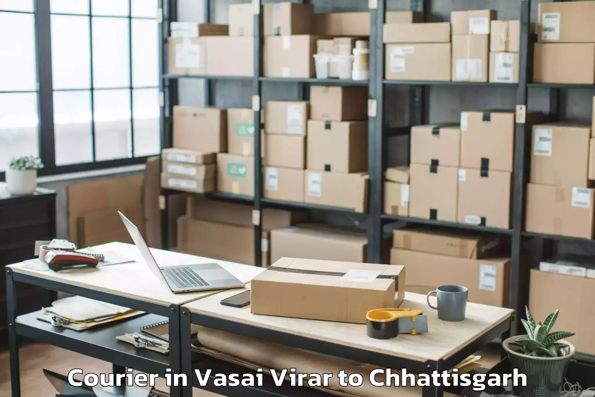 Easy Vasai Virar to Kasdol Courier Booking